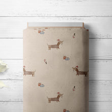 Afbeelding in Gallery-weergave laden, Weihnachtsdackel- Jersey/French Terry - 2 Farben