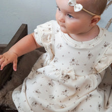 Afbeelding in Gallery-weergave laden, Bio Ribjersey - 'Little brown flower 'Anna'