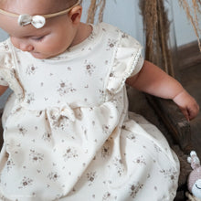 Afbeelding in Gallery-weergave laden, Bio Ribjersey - 'Little brown flower 'Anna'