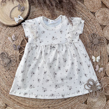 Afbeelding in Gallery-weergave laden, Bio Ribjersey - 'Little brown flower 'Anna'