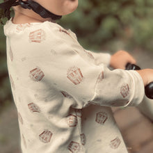 Afbeelding in Gallery-weergave laden, Bio Ribjersey "Little popcorn offwhite'