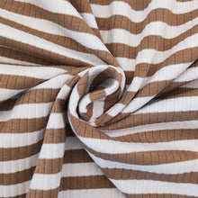 Afbeelding in Gallery-weergave laden, Breit Ribjersey Streifen - zimt
