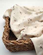 Afbeelding in Gallery-weergave laden, Bio Ribjersey - 'Little brown flower 'Anna'