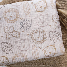 Afbeelding in Gallery-weergave laden, Bio Musselin - Lustiger Löwe