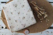 Charger l'image dans la galerie, Musselin - Little brown flowers bouquets