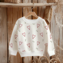 Charger l&#39;image dans la galerie, candy cane hearts - Bio French Terry/ Bio Jersey
