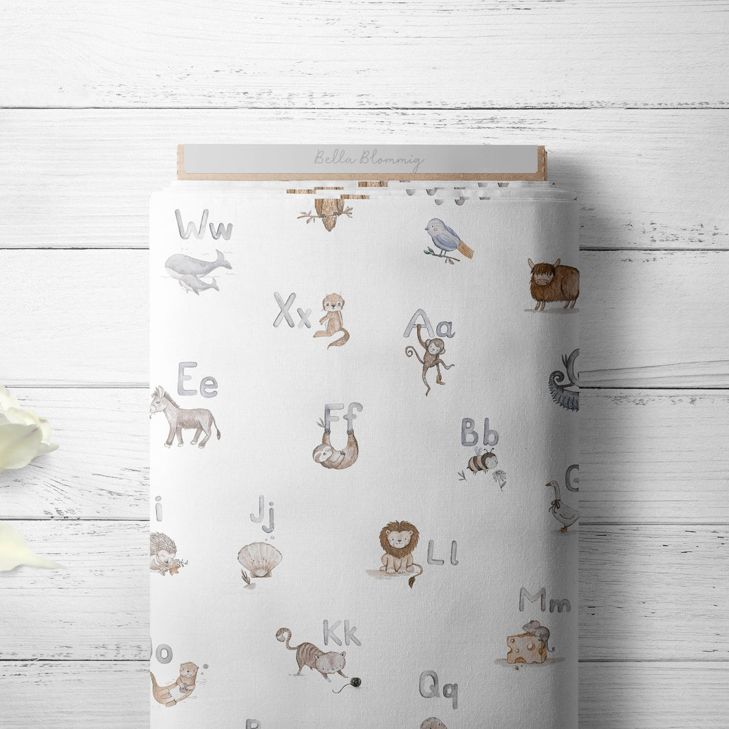 ABC Tiere - Bio French Terry/ Bio Jersey