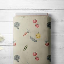 Afbeelding in Gallery-weergave laden, happy veggies - Bio French Terry/ Bio Jersey - 3 Farben
