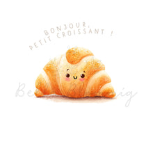 Lade das Bild in den Galerie-Viewer, Bügelbild &#39;Bonjour, petit croissant&quot;
