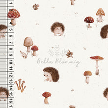 Charger l'image dans la galerie, Digitale Musterdatei | Nahtloses Muster | 16,66 x 16,66 cm | Igel und Pilze / non-exclusive/Sofortdownload
