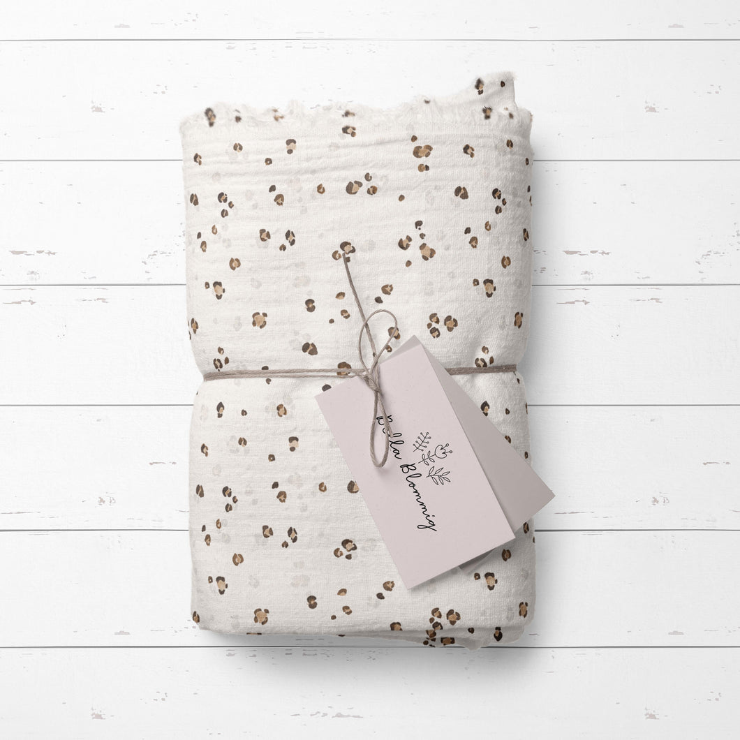 Musselin/Bio Musselin - minimal Leopard