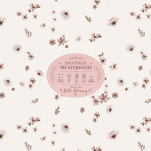 Lade das Bild in den Galerie-Viewer, Digitale Musterdatei | Nahtloses Muster | 16,66 x 16,66 cm | Ava Flowers Beige/ non-exclusive/Sofortdownload
