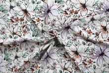 Lade das Bild in den Galerie-Viewer, Viskose - Magnolia Malou - 3 Farben creme/mint/rostbraun
