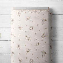 Charger l&#39;image dans la galerie, Little brown flowers &#39;Anna&#39; - Bio Jersey/Bio French Terry
